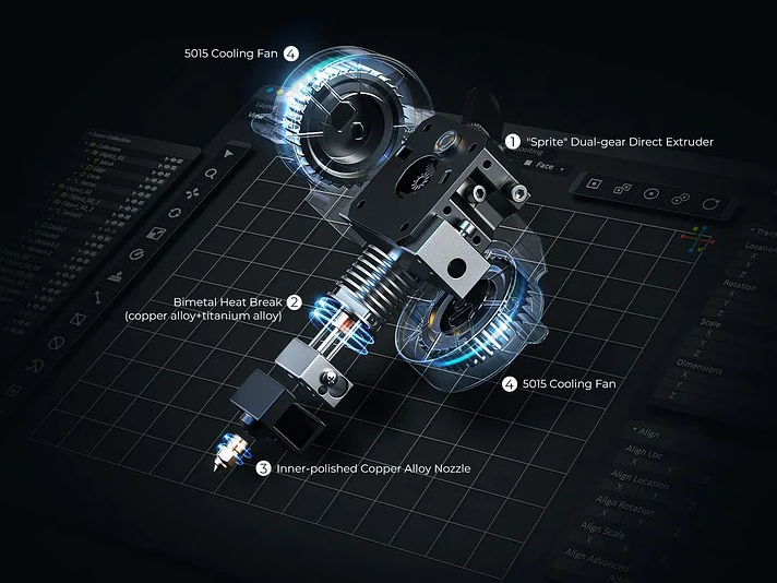 Професійний 3D принтер Creality Sermoon D3 Надійна екструзія за температури 300 °C